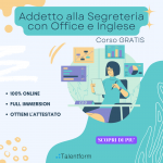addetto alla segreteria con office e inglese