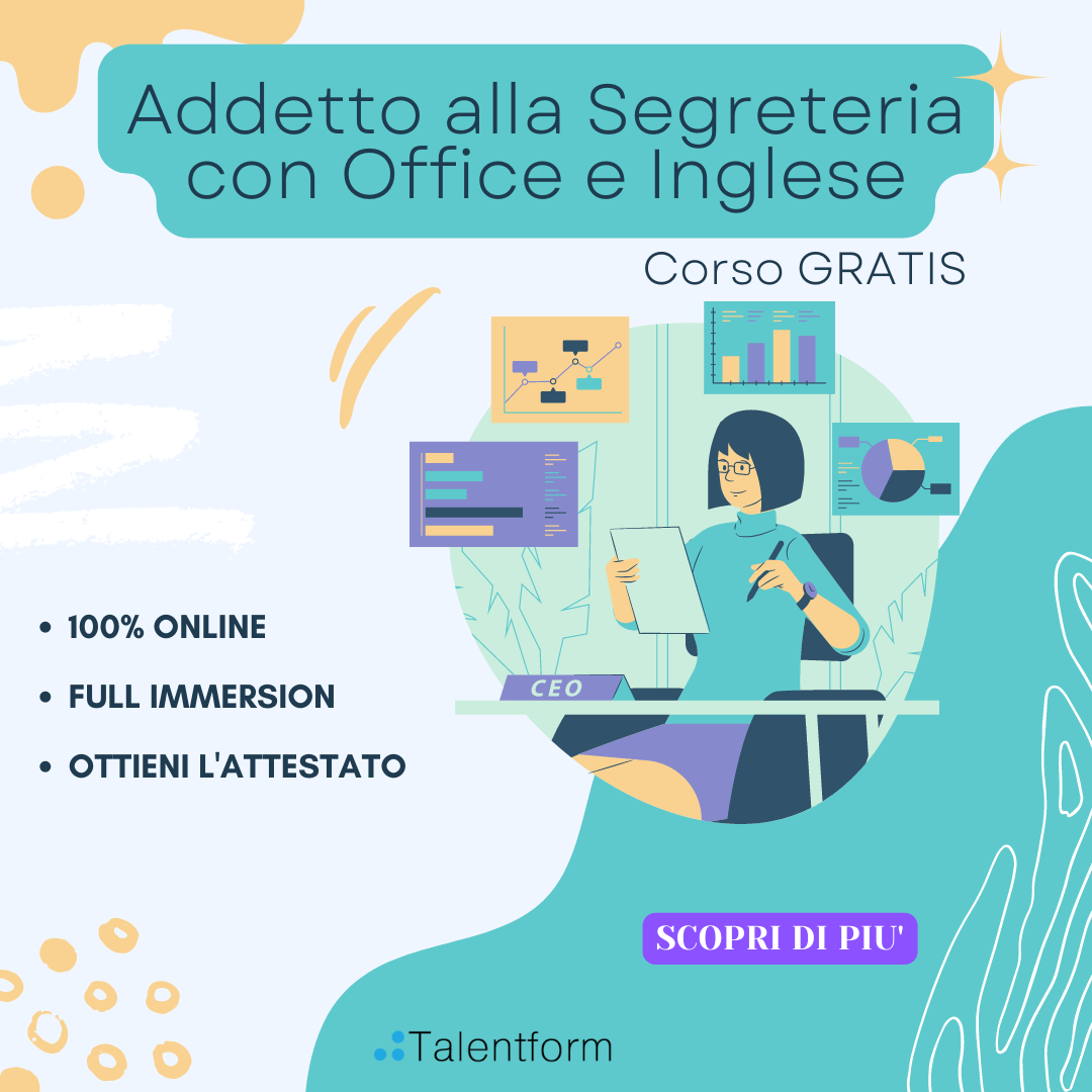 addetto alla segreteria con office e inglese