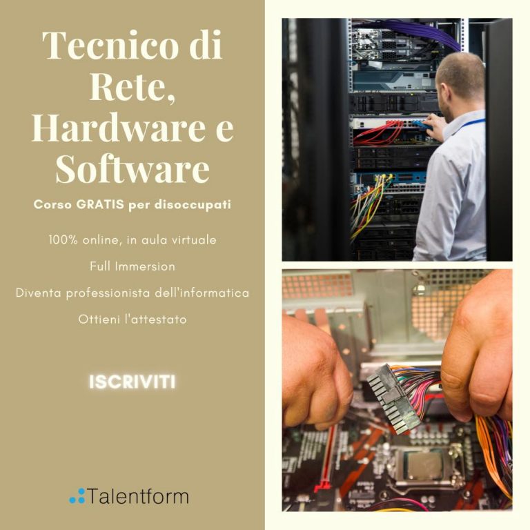 Tecnico di Rete, Hardware e Software
