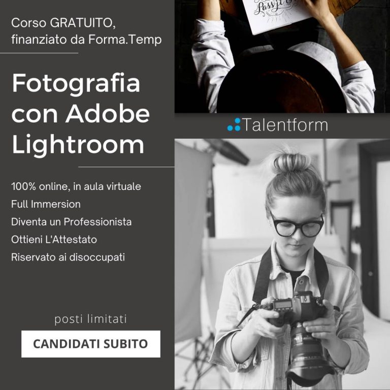 Fotografia con Lightroom (corso GRATUITO a distanza, in aula virtuale), edizione del 20 giugno 2022 3 Fotografia con Adobe Lightroom 6