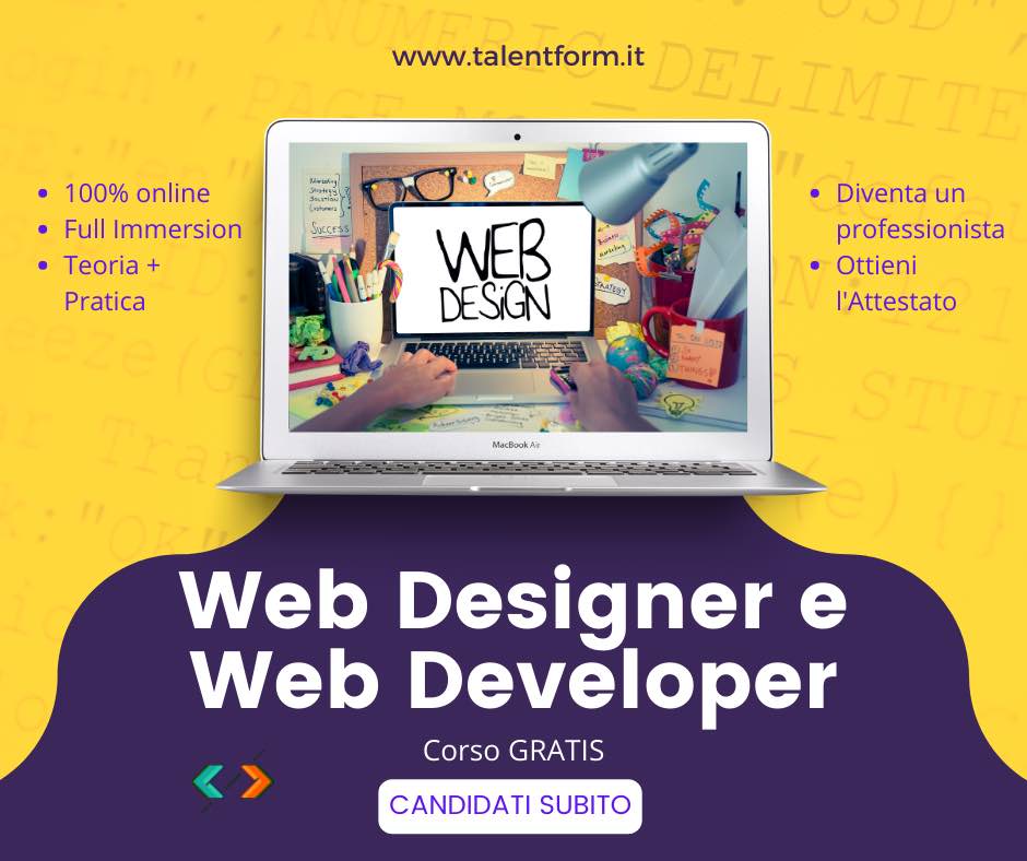 Web Designer e Web Developer