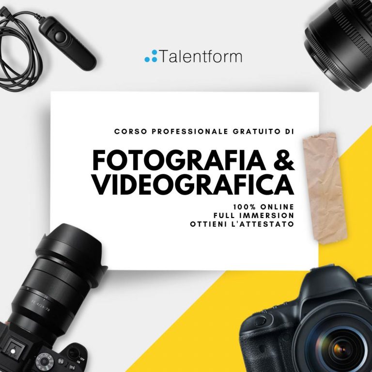 Fotografia e Videografica (corso GRATIS, a distanza, in aula virtuale), edizione del 9 giugno 2022 1 fotografia videografica