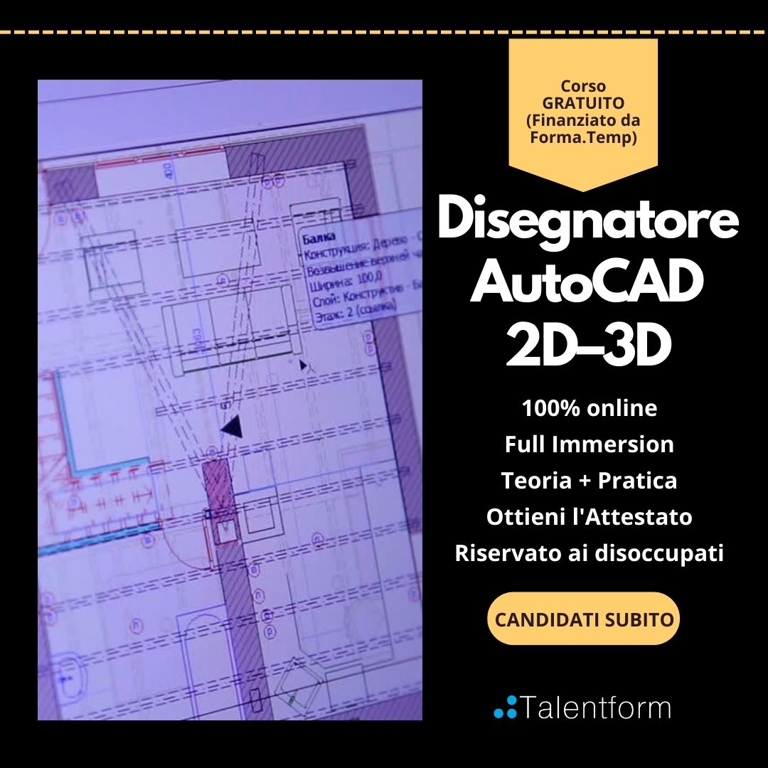 Disegnatore AutoCAD 2D – 3D