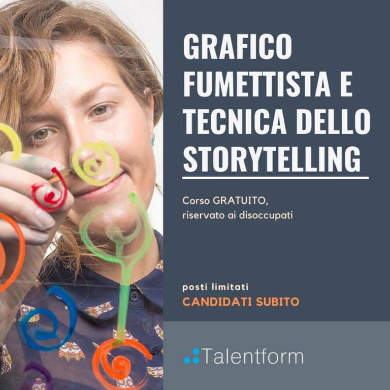 Grafico Fumettista e Tecnica dello Storytelling (corso GRATUITO a distanza, in aula virtuale), edizione del 19 settembre 2022 11 Grafico Fumettista e Tecnica dello Storytelling5