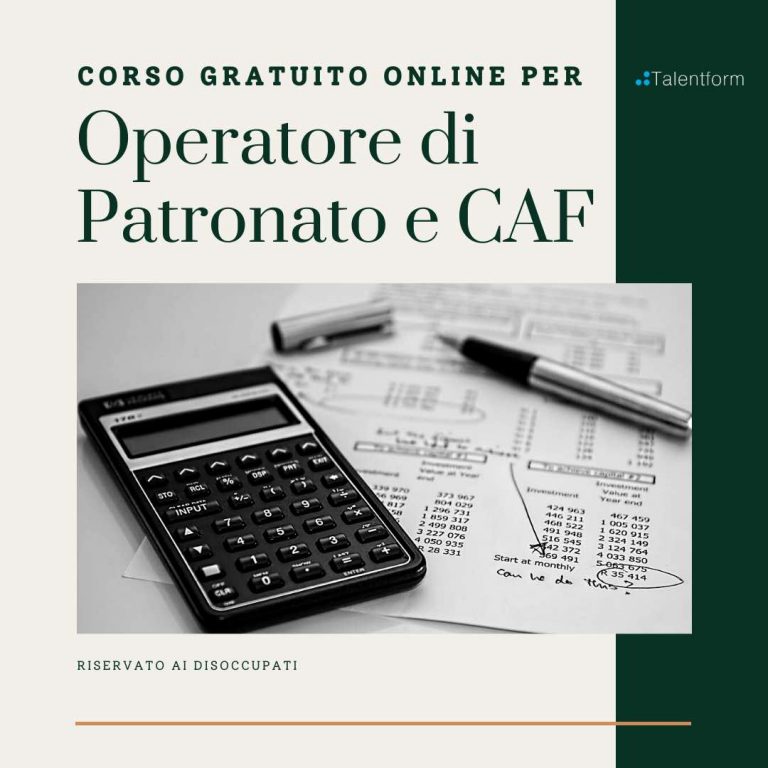 Operatore di Patronato e CAF (corso GRATUITO a distanza, in aula virtuale), edizione del 18 luglio 2022 9 Operatore di Patronato e CAF3