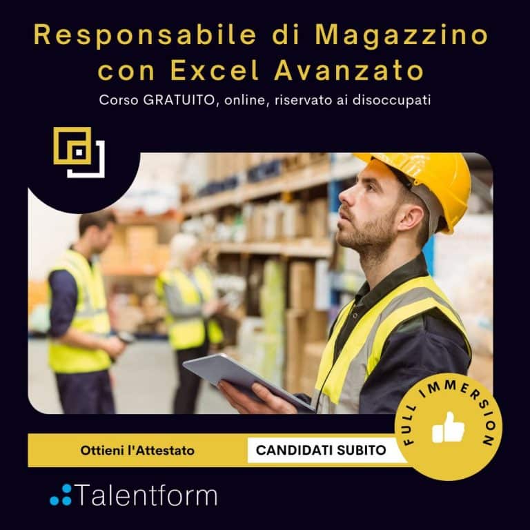 Responsabile di Magazzino con Excel Avanzato