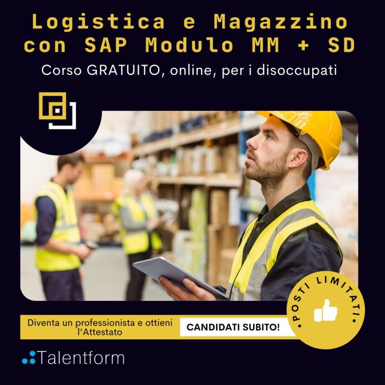 Logistica e Magazzino con SAP Modulo MM SD