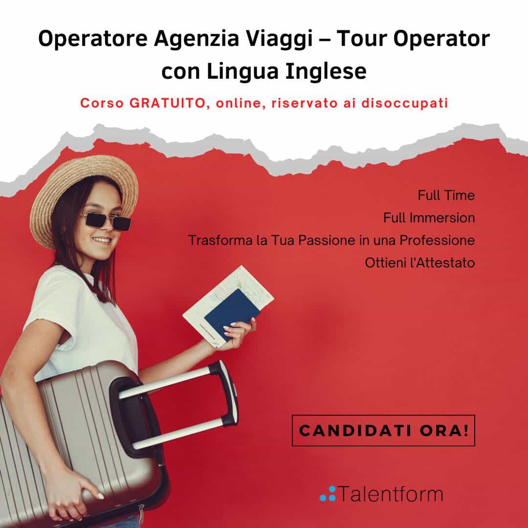 Operatore Agenzia Viaggi – Tour Operator con Lingua Inglese
