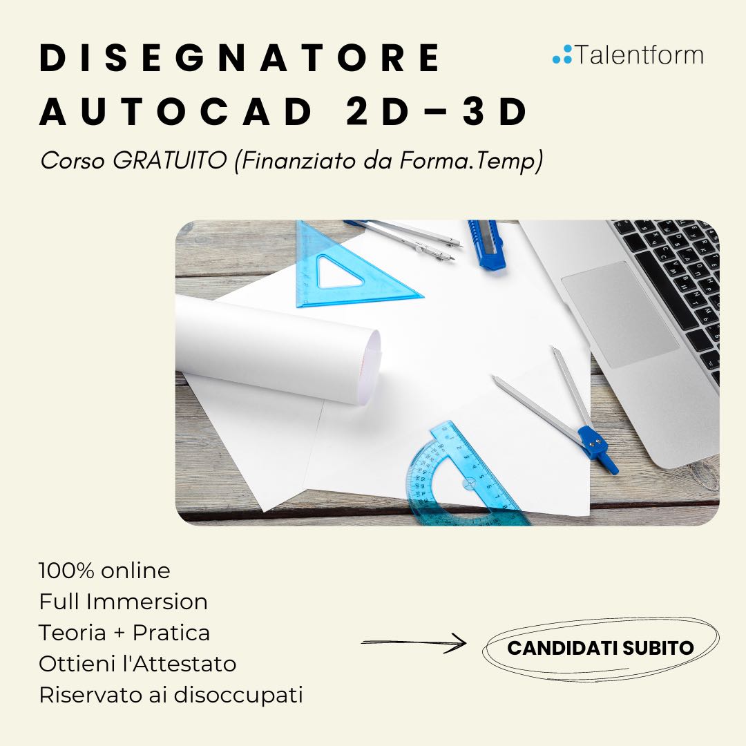 Disegnatore AutoCAD 2D – 3D 3
