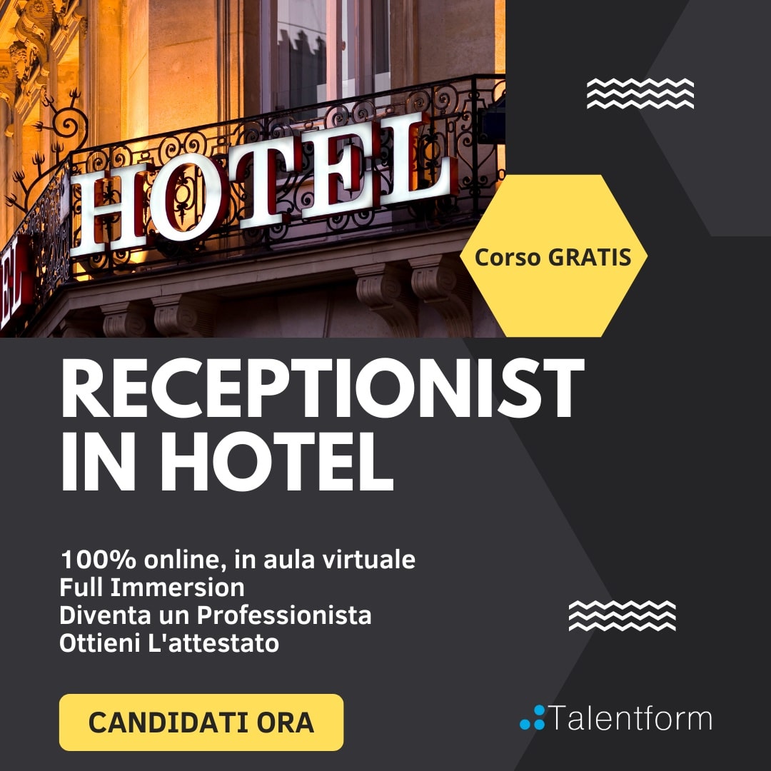 Receptionist in Hotel con Lingua Inglese 2