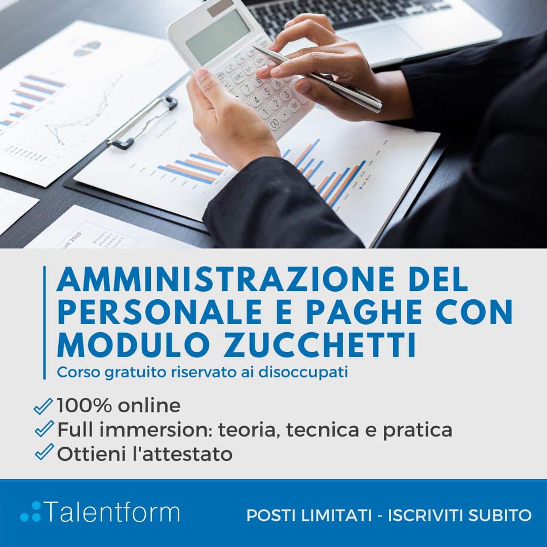 Amministrazione del personale e paghe con modulo Zucchetti12