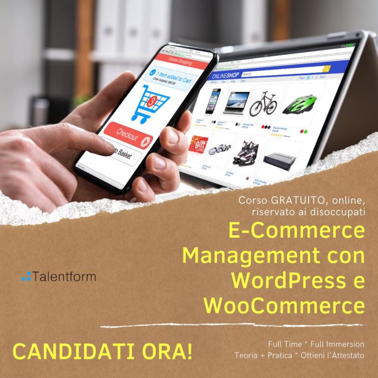 E Commerce Management con WordPress e WooCommerce1 copia
