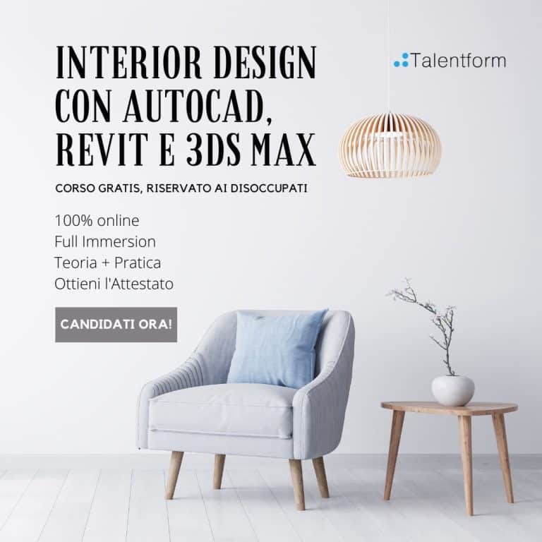 Interior Design con AutoCAD Revit e 3DS Max