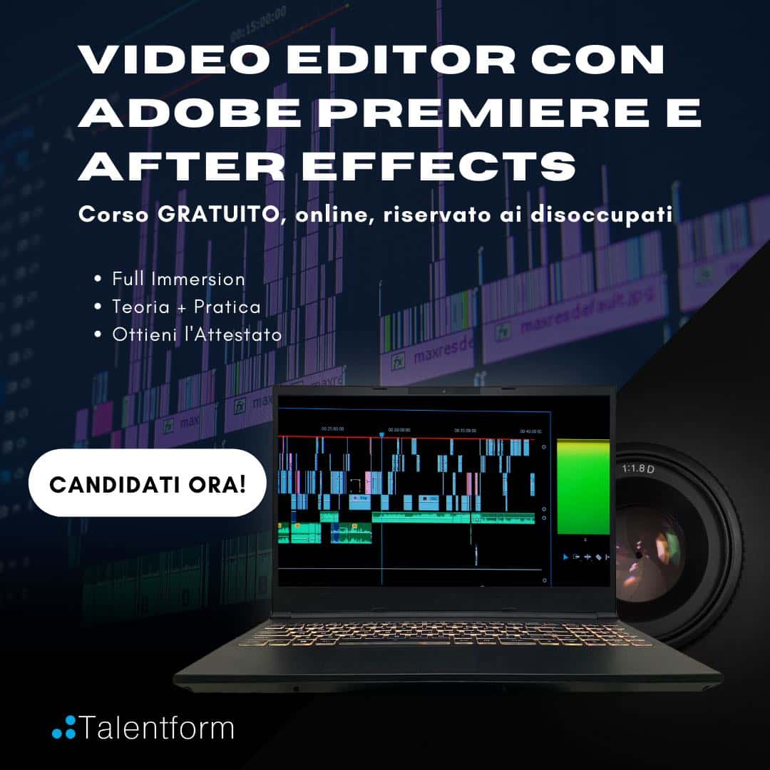 Video Editor con Adobe Premiere e After Effects