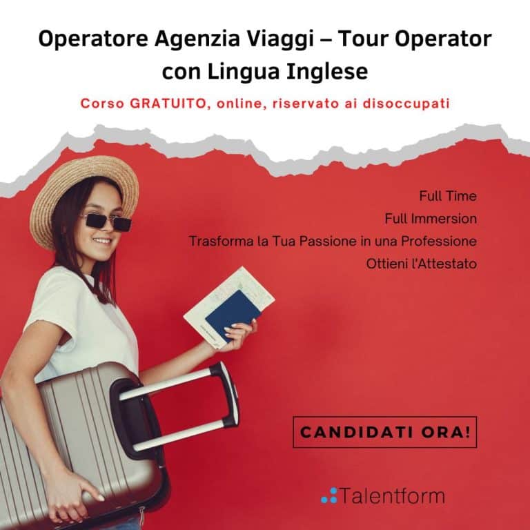 Operatore Agenzia Viaggi – Tour Operator con Lingua Inglese