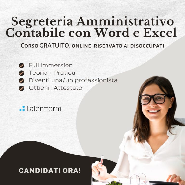 Segreteria Amministrativo Contabile con Word e Excel2