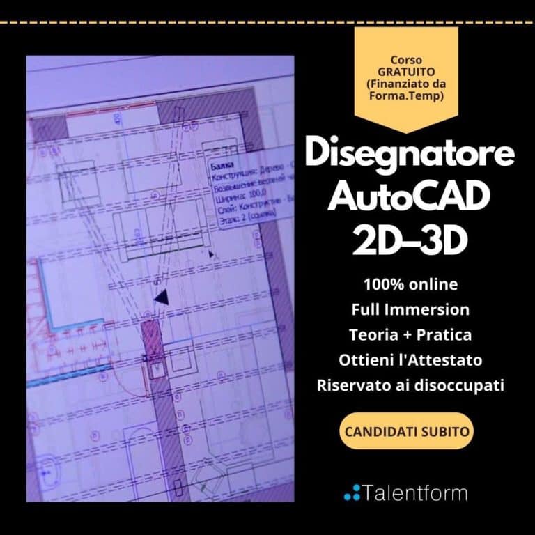 Disegnatore AutoCAD 2D – 3D