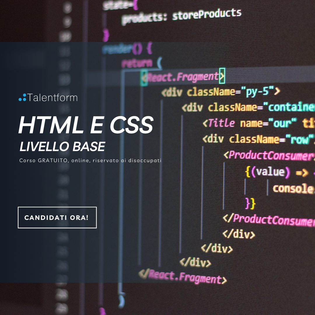 HTML e CSS Livello Base 1