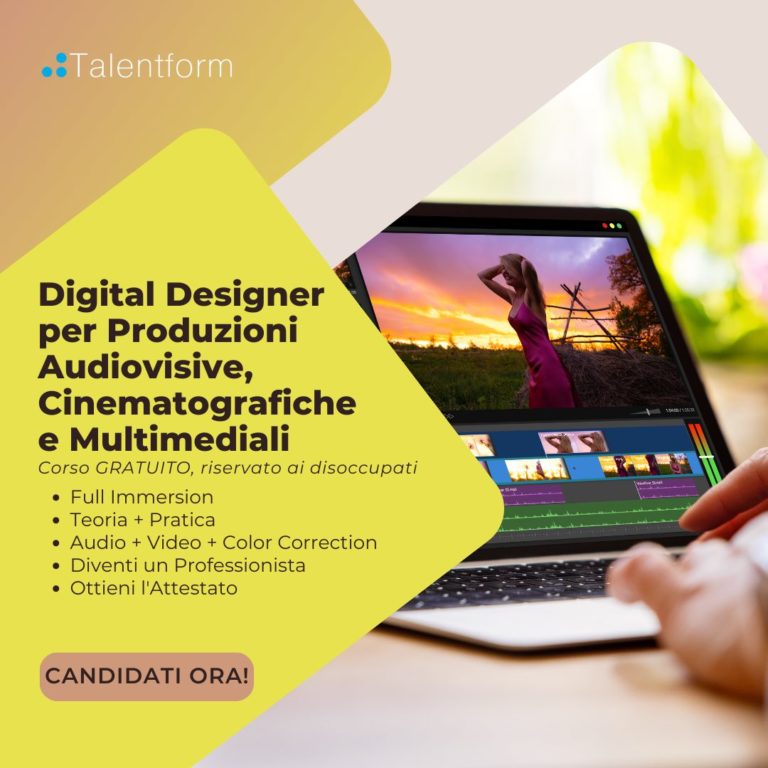 Digital Designer per Produzioni Audiovisive Cinematografiche e Multimediali 7