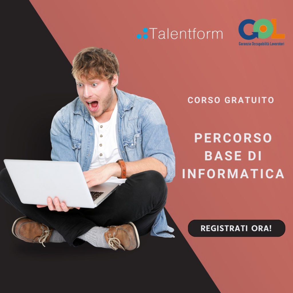 Percorso Base di Informatica - Corso Gratuito con Indennità di Frequenza 2 gol puglia inf base