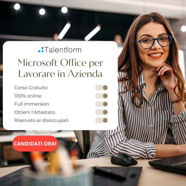 Microsoft Office per Lavorare in Azienda(corso GRATUITO a distanza, in aula virtuale), edizione del 06 settembre 2024 14 Microsoft Office per Lavorare in Azienda3 copia