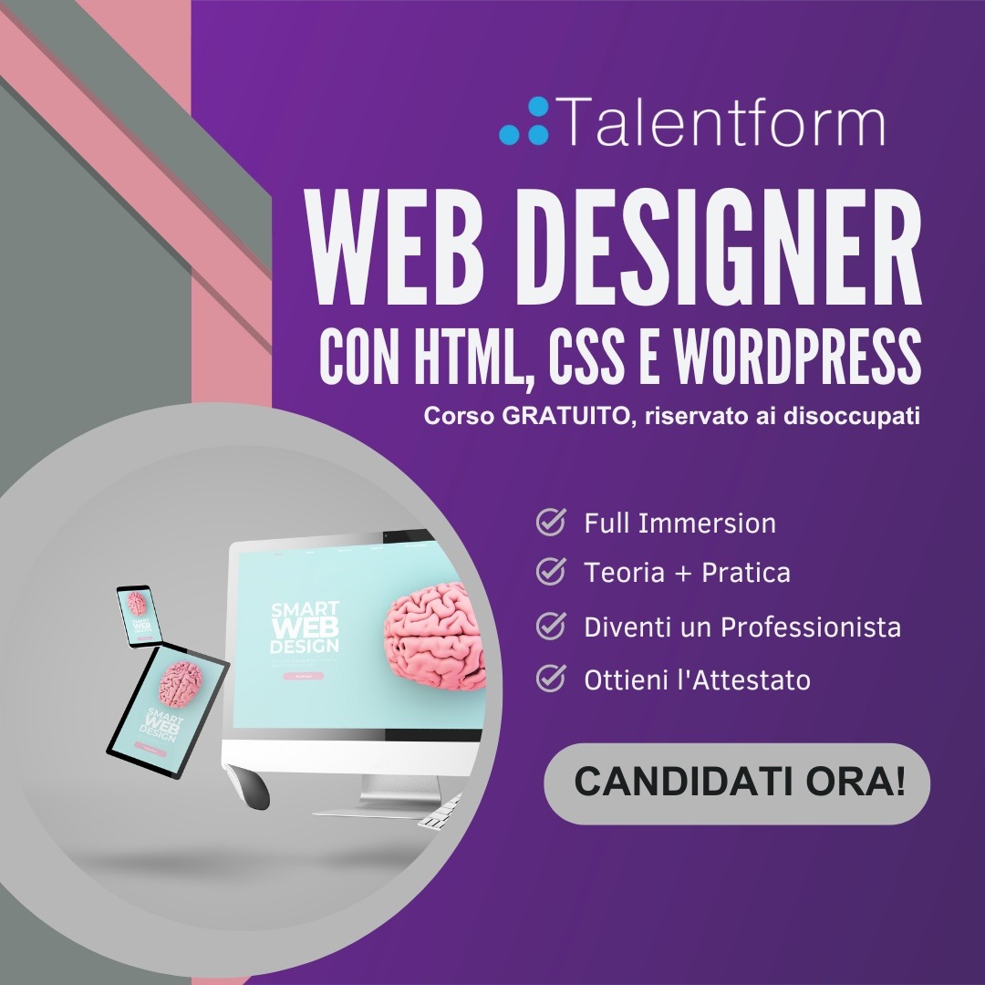 Web Designer con HTML CSS e WordPress 20204 4