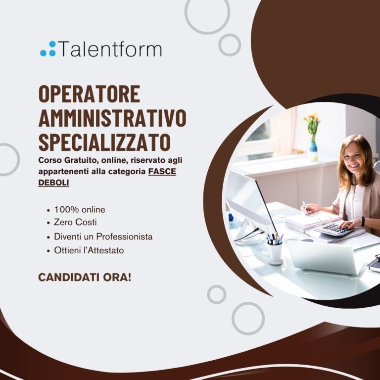 Operatore Amministrativo Specializzato 1