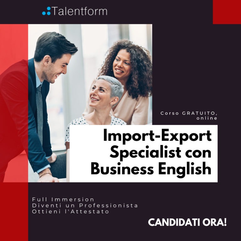 Import Export Specialist con Business English