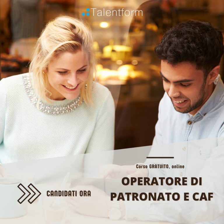 Operatore di Patronato e CAF (corso GRATUITO a distanza, in aula virtuale), edizione del 17 marzo 2025 11 Operatore di Patronato e CAF 2025 5