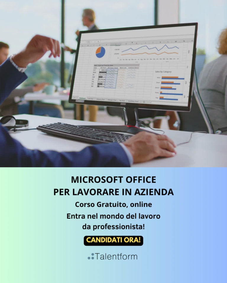 Microsoft Office per lavorare in azienda (corso GRATUITO a distanza, in aula virtuale), edizione del 25 marzo 2025, frequenza pomeridiana 4 4