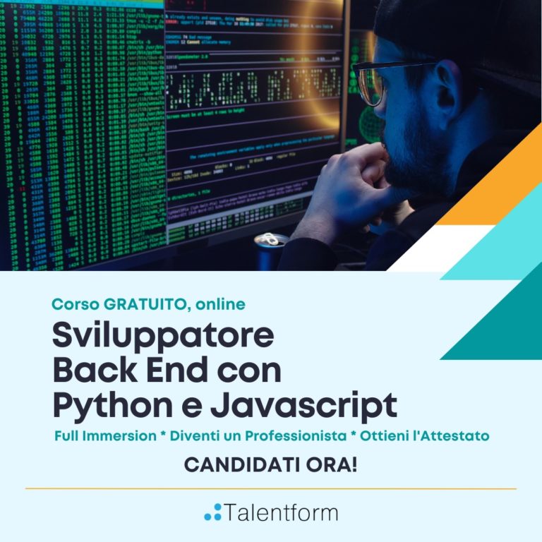 Sviluppatore Back End con Python e javascript 3