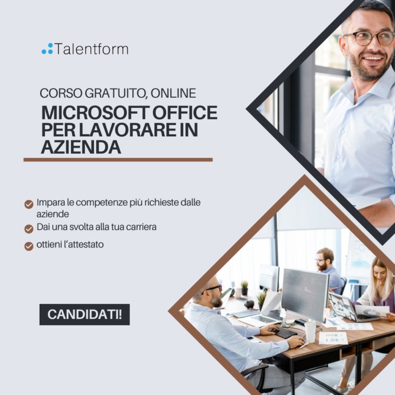 Microsoft Office per lavorare in azienda (corso GRATUITO a distanza, in aula virtuale), edizione del 12 maggio 2025, frequenza pomeridiana 2 microsoft office per lavorare in azienda 2025c 7