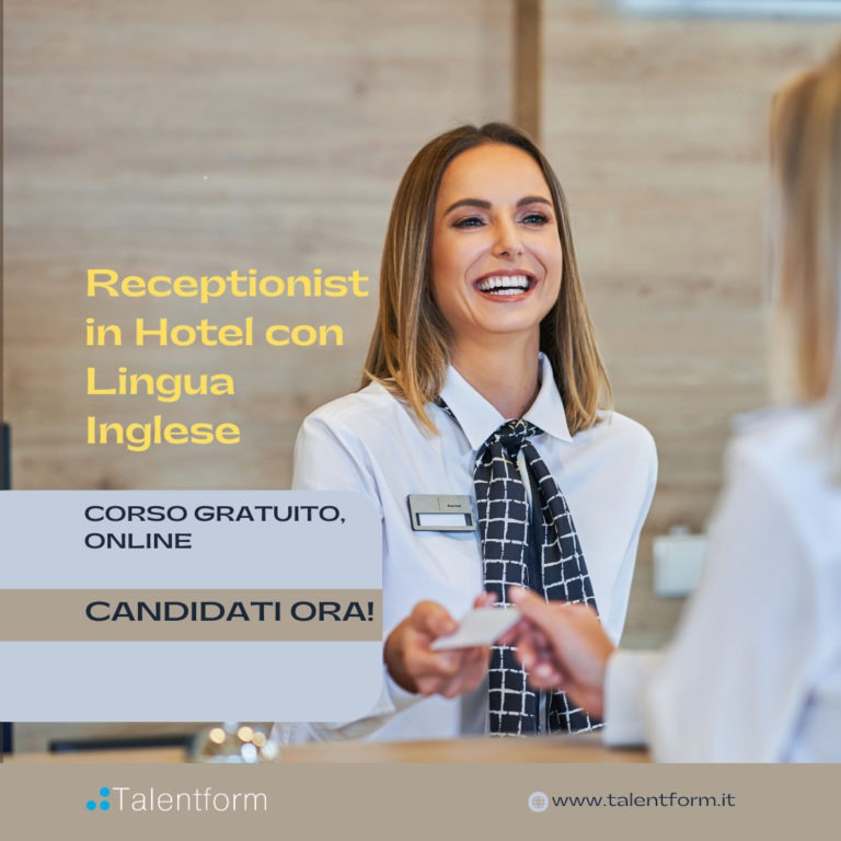 Receptionist in Hotel con Lingua Inglese primavera 25 3