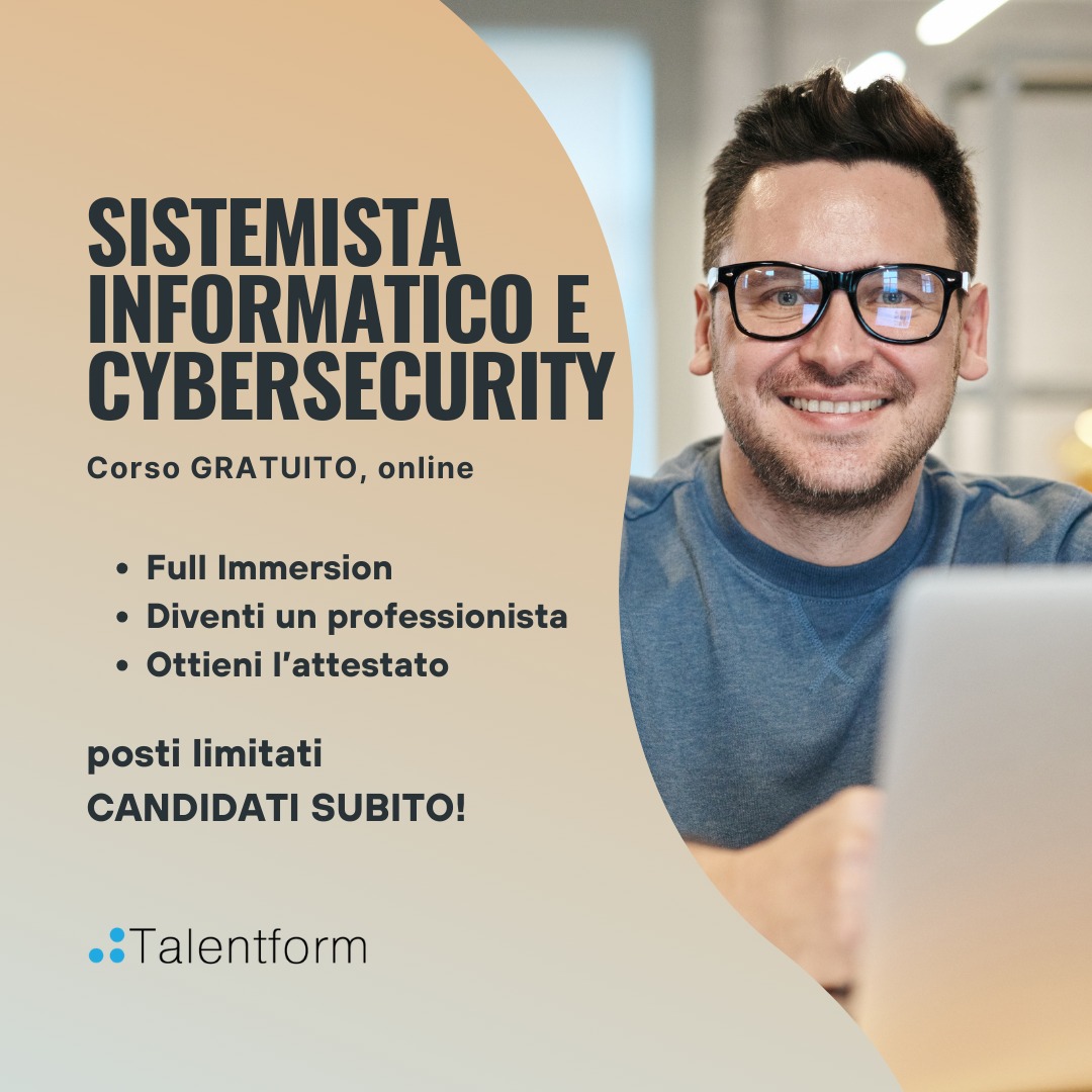 Sistemista Informatico e cybersecurity 2025 7 1