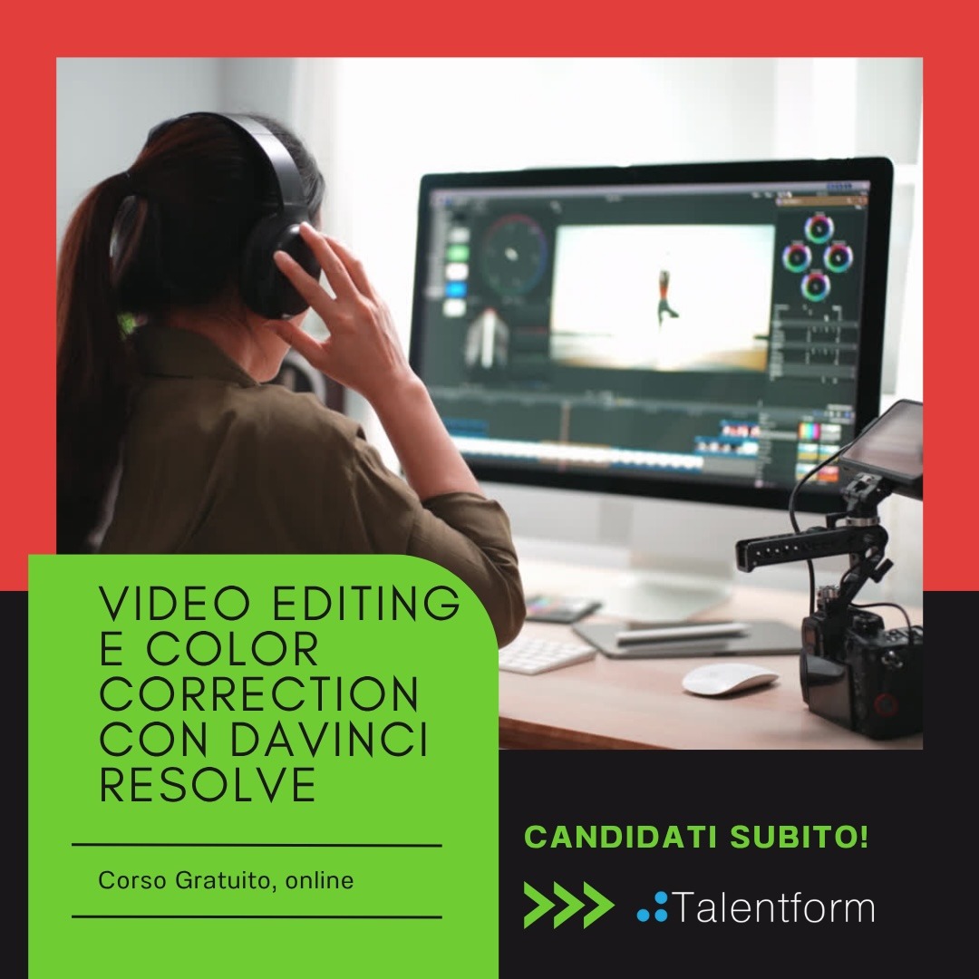 video editing e color correction con davinci resolve 2025 9