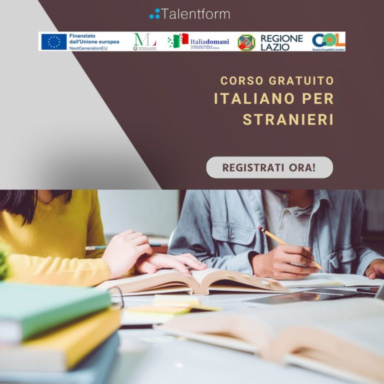 Italiano per stranieri – La lingua per la ricerca di lavoro, Corso Gratuito, Programma GOL Lazio, Percorso 2, edizione del 3 marzo 2026 (in presenza, a Roma) 1 Addetto Paghe e Contributi 2