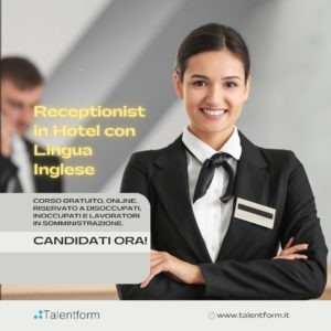 Corso Gratuito Receptionist in Hotel con Lingua Inglese