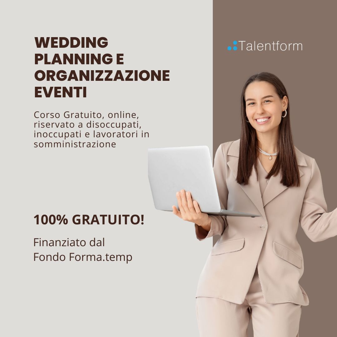 Corso Gratuito Wedding Planning e Organizzazione Eventi 1