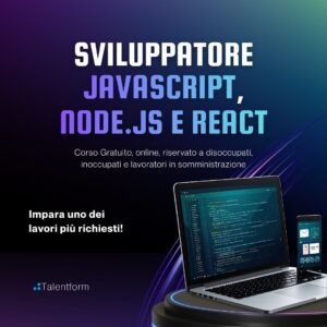 Corso Gratuito di Sviluppatore JavaScript Node.js e React